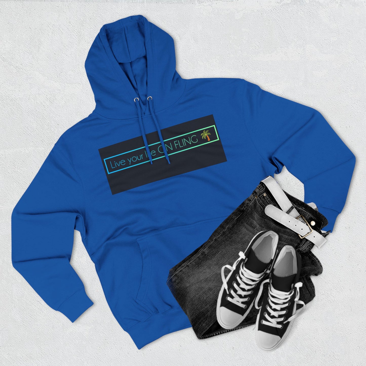 ON FLING-❤️‍🔥Panel Fleece Hoodie