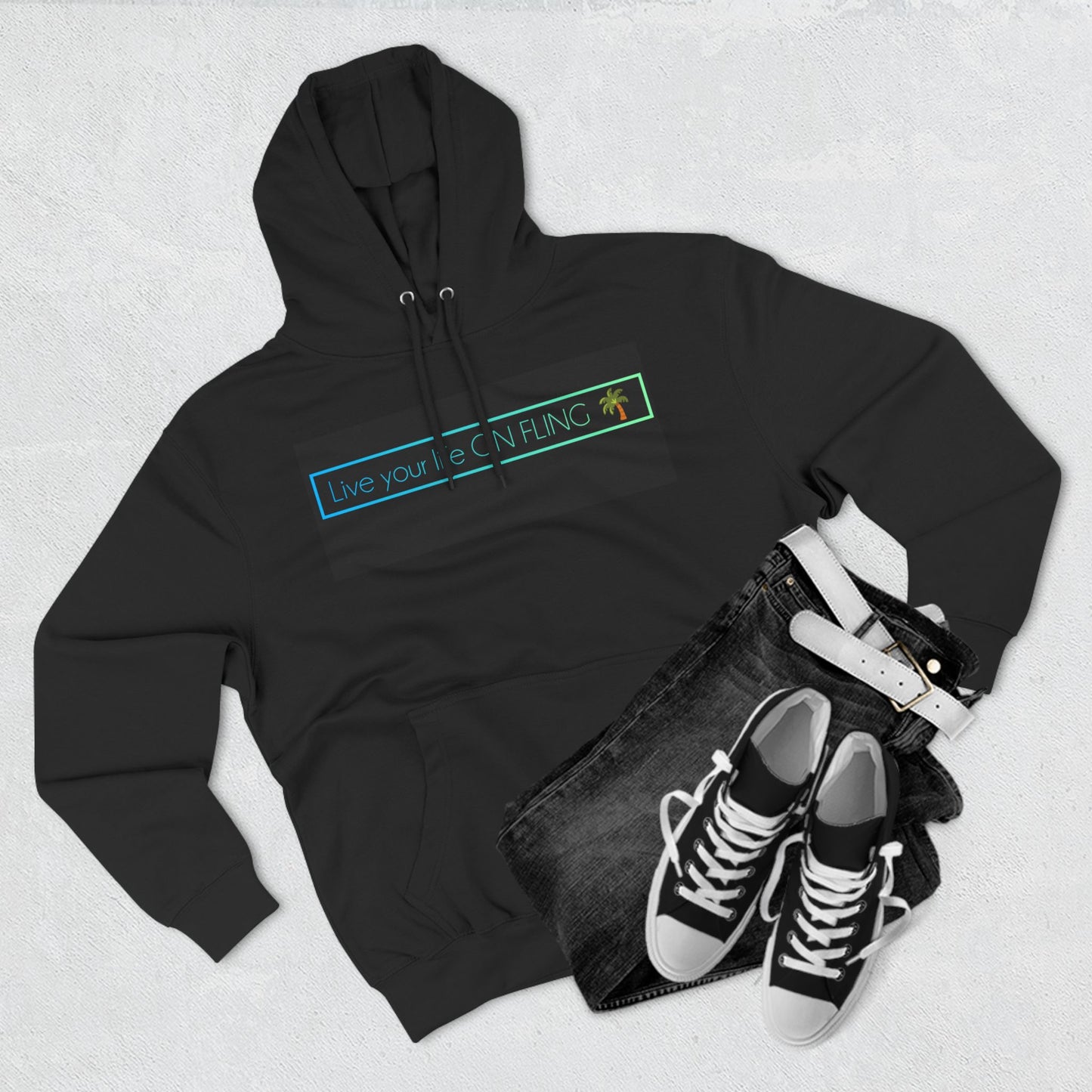 ON FLING-❤️‍🔥Panel Fleece Hoodie