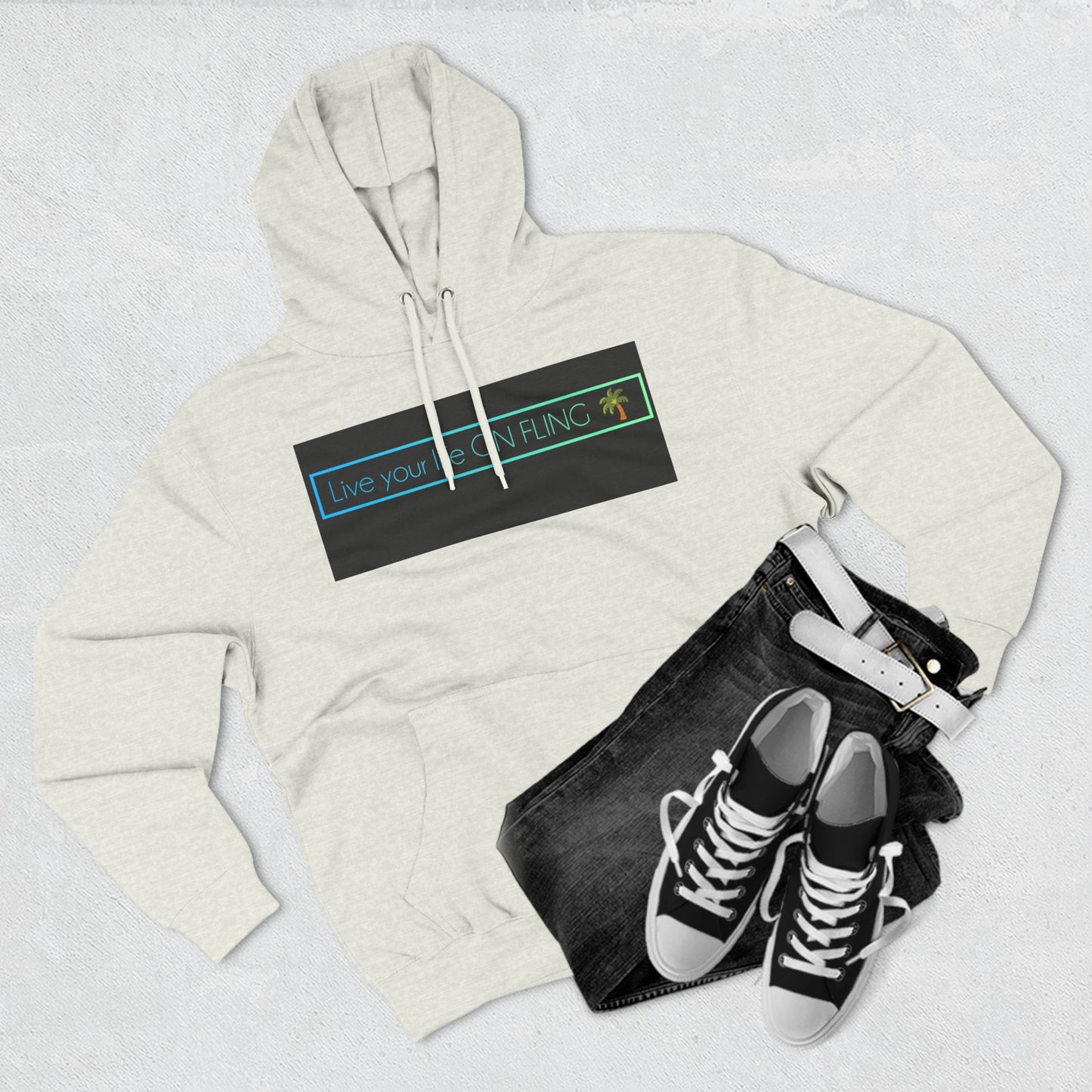 ON FLING-❤️‍🔥Panel Fleece Hoodie